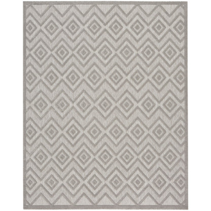 Tapis Nourison polyvalent pour intérieur/extérieur à tissage plat géométrique