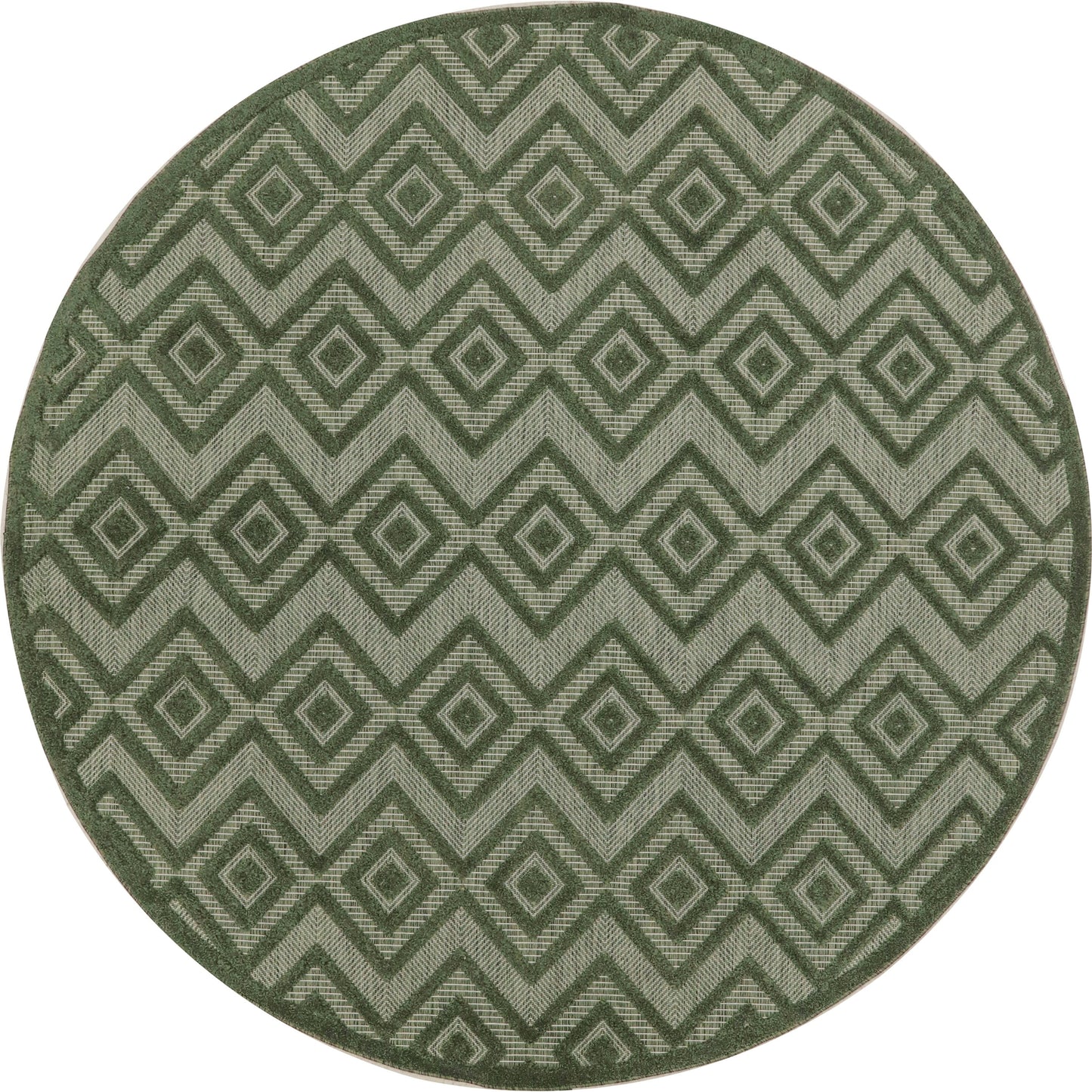 Tapis Nourison polyvalent pour intérieur/extérieur à tissage plat géométrique