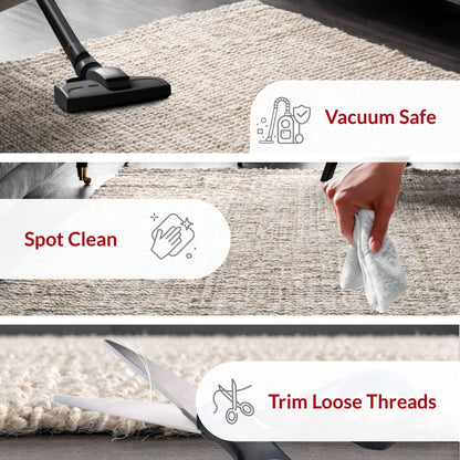 Tapis de ferme en jute massif Nuloom Ashli