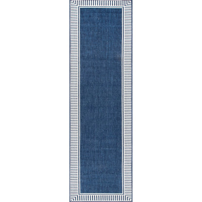 Tapis d'intérieur/extérieur classique à bordures Nuloom Leah