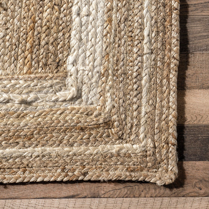 Tapis côtier en jute tressé Nuloom Rikki