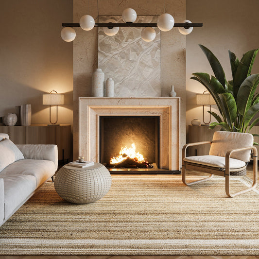 Tapis côtier en jute tressé Nuloom Rikki