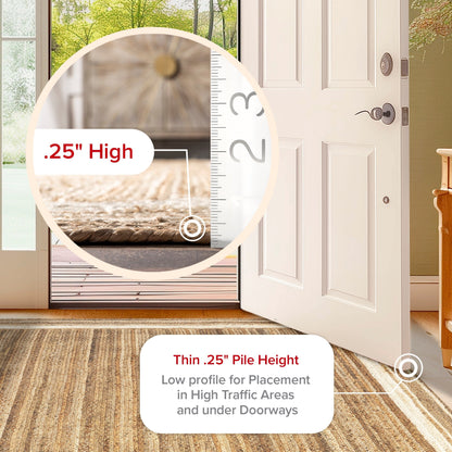 Tapis côtier en jute tressé Nuloom Rikki