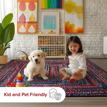 Tapis bohème tressé à la main Nuloom Tammara