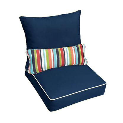 Ensemble coussin et coussin de chaise Oakley Sunbrella Solid pour intérieur/extérieur