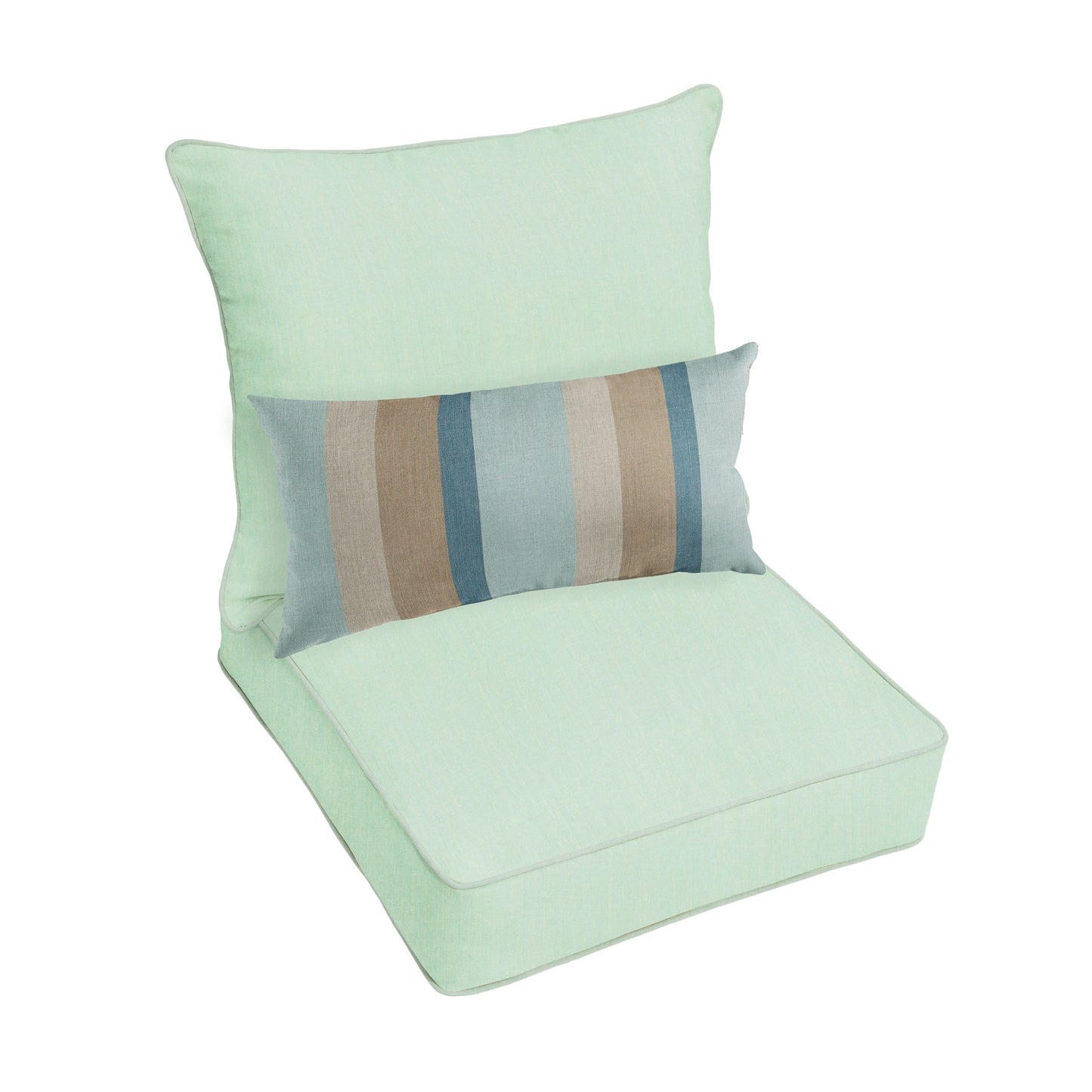 Ensemble coussin et coussin de chaise Oakley Sunbrella Solid pour intérieur/extérieur