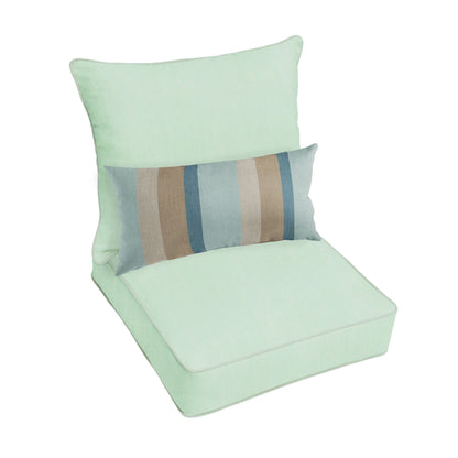 Ensemble coussin et coussin de chaise Oakley Sunbrella Solid pour intérieur/extérieur