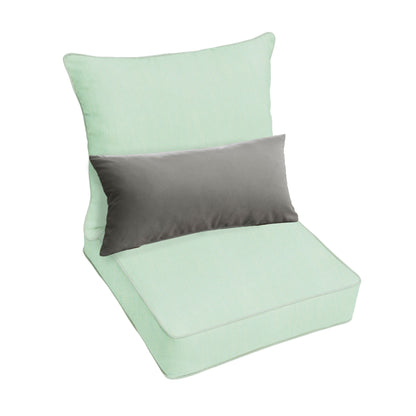 Ensemble coussin et coussin de chaise Oakley Sunbrella Solid pour intérieur/extérieur