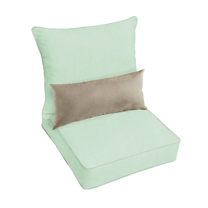Ensemble coussin et coussin de chaise Oakley Sunbrella Solid pour intérieur/extérieur