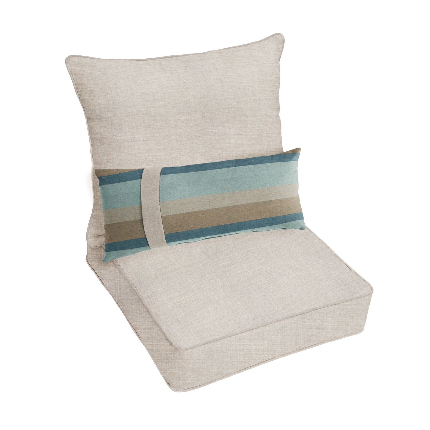 Ensemble coussin et coussin de chaise Oakley Sunbrella Solid pour intérieur/extérieur