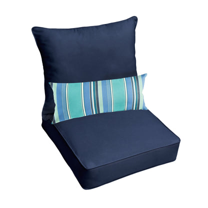 Ensemble coussin et coussin de chaise Oakley Sunbrella Solid pour intérieur/extérieur