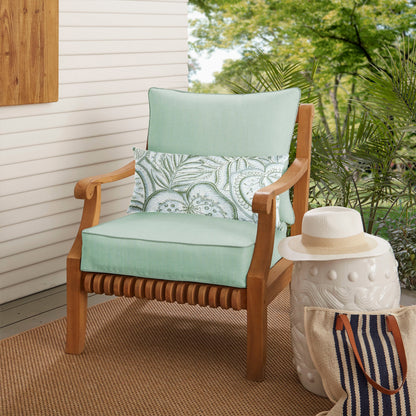 Ensemble coussin et coussin de chaise Oakley Sunbrella Solid pour intérieur/extérieur