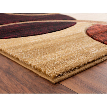 Tapis à motifs géométriques abstraits de la collection Orelsi