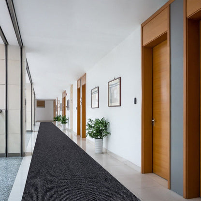 Tapis de couloir sur mesure pour intérieur/extérieur, 91 cm de large x longueur au choix, avec envers antidérapant en PVC