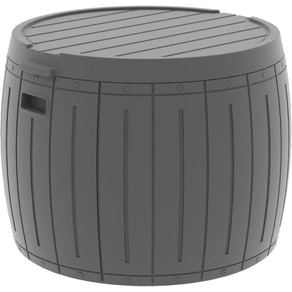 Coffre de rangement extérieur en résine verrouillable pour terrasse