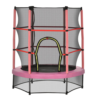Trampoline Outsunny pour enfants de 1,5 m de diamètre avec filet pour l'intérieur et l'extérieur, de 3 à 6 ans
