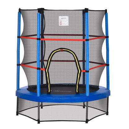 Trampoline Outsunny pour enfants de 1,5 m de diamètre avec filet pour l'intérieur et l'extérieur, de 3 à 6 ans