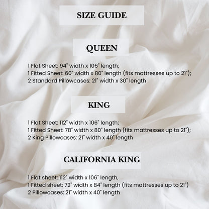 Parure de draps Pointehaven en coton à fibres longues 620 fils au pouce carré avec poche profonde