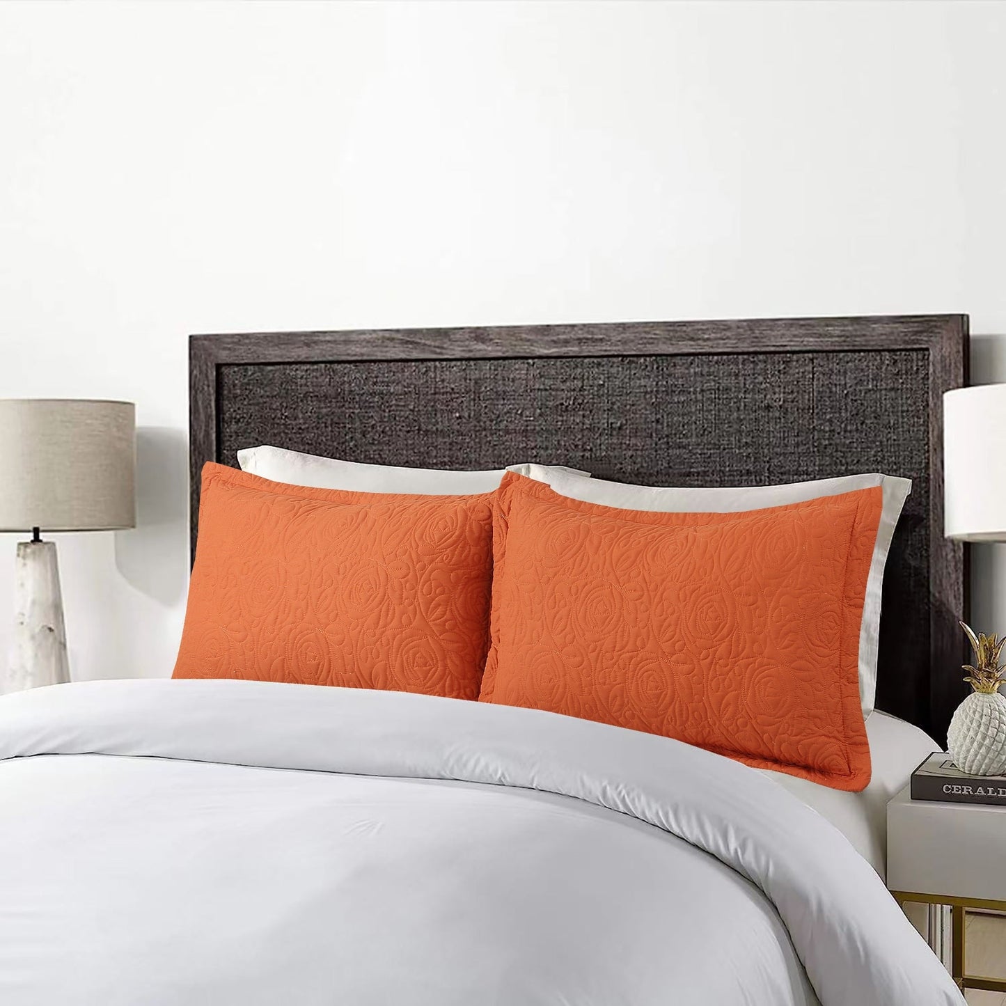 Housse de coussin brodée Porch &amp; Den Manor (lot de 2)