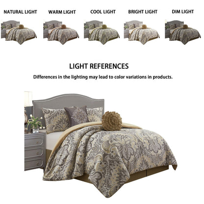 Ensemble de couette 6 pièces en jacquard médaillon Summerfield de Porch &amp; Den