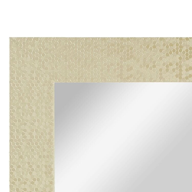 Miroir vertical pleine longueur à motif mosaïque de qualité supérieure - Miroir d'habillage complet sur pied, incliné ou autoportant