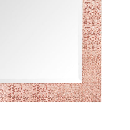 Miroir vertical pleine longueur à motif mosaïque de qualité supérieure - Miroir d'habillage complet sur pied, incliné ou autoportant