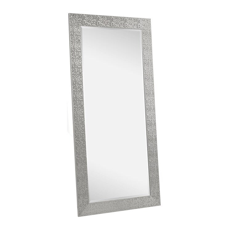 Miroir vertical pleine longueur à motif mosaïque de qualité supérieure - Miroir d'habillage complet sur pied, incliné ou autoportant