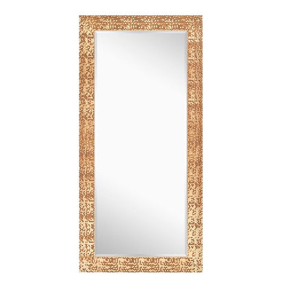Miroir vertical pleine longueur à motif mosaïque de qualité supérieure - Miroir d'habillage complet sur pied, incliné ou autoportant