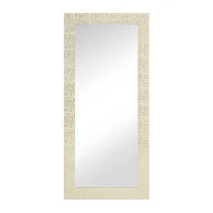 Miroir vertical pleine longueur à motif mosaïque de qualité supérieure - Miroir d'habillage complet sur pied, incliné ou autoportant