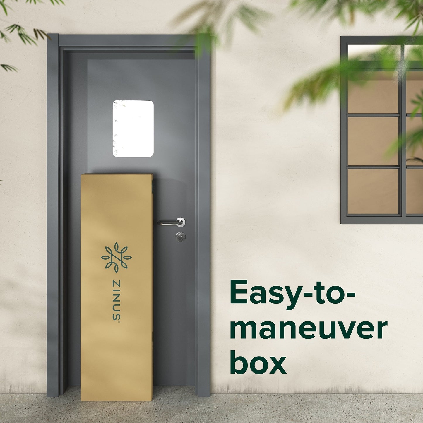 Cadre de lit plateforme en bambou et métal marron Priage by ZINUS