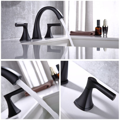 Robinet de lavabo de salle de bain à large diffusion Proox 8 SpotShield avec ensemble de vidange