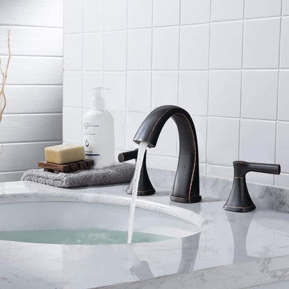 Robinet de lavabo de salle de bain à large diffusion Proox 8 SpotShield avec ensemble de vidange