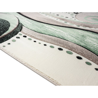 Tapis à tourbillons abstraits de la collection Rhodes