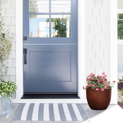 Jardinière ronde conique en MgO, pour l'intérieur et l'extérieur