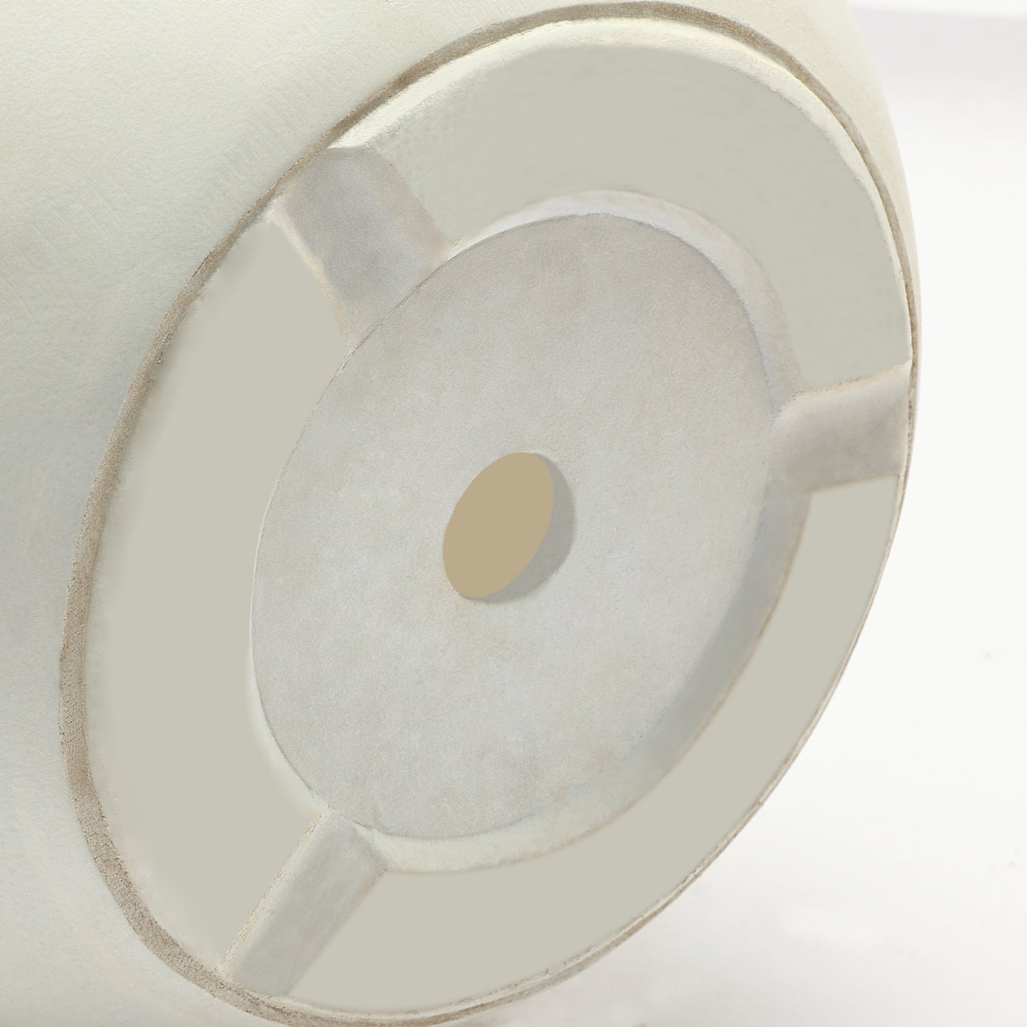 Jardinière ronde conique en MgO, pour l'intérieur et l'extérieur