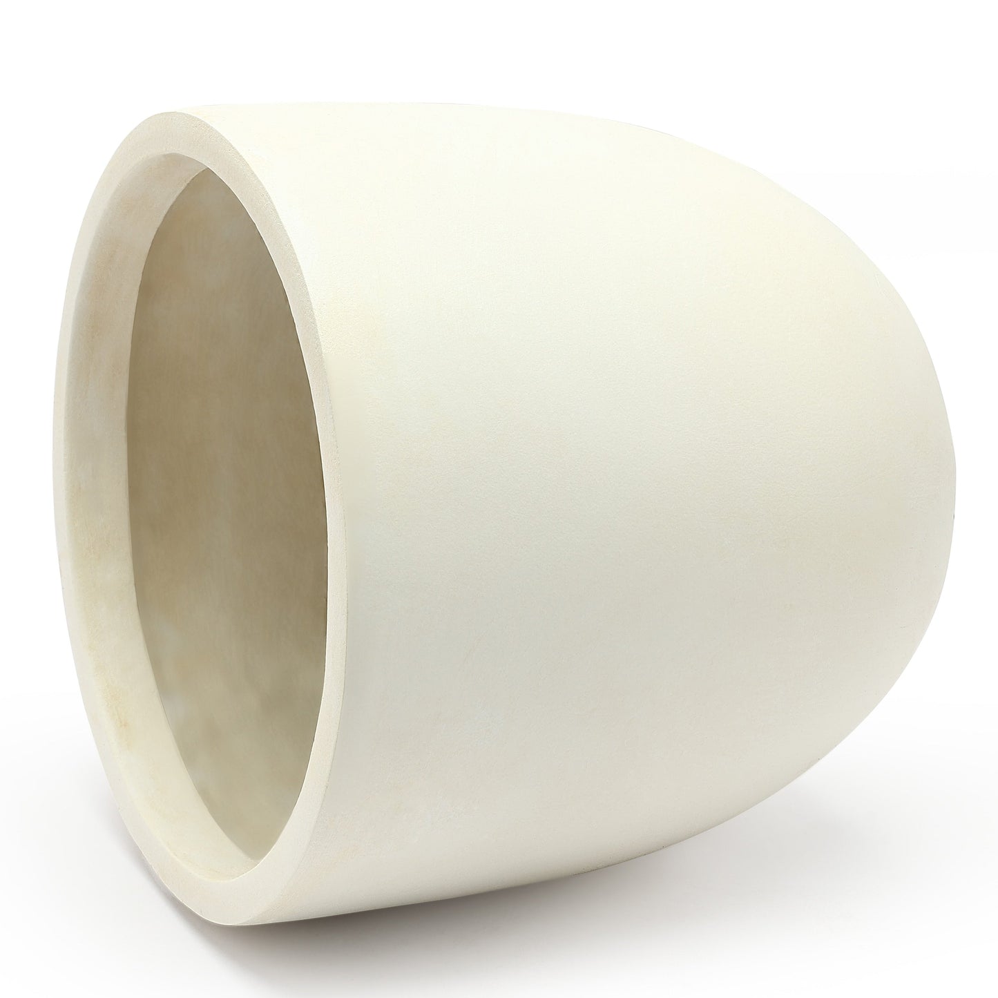 Jardinière ronde conique en MgO, pour l'intérieur et l'extérieur