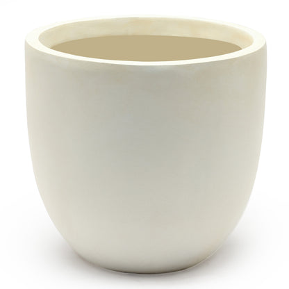 Jardinière ronde conique en MgO, pour l'intérieur et l'extérieur