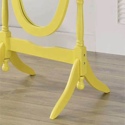 Miroir cheval traditionnel en bois de style Copper Grove Monks Hood de Roundhill Furniture