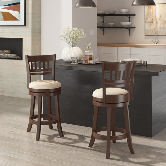 Tabouret de bar pivotant 24h à dossier en treillis Rovinj