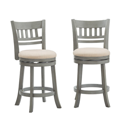 Tabouret de bar pivotant 24h à dossier en treillis Rovinj