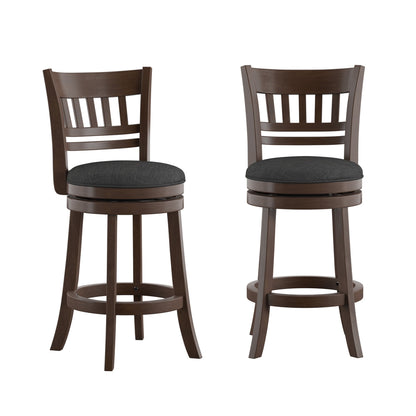 Tabouret de bar pivotant 24h à dossier en treillis Rovinj