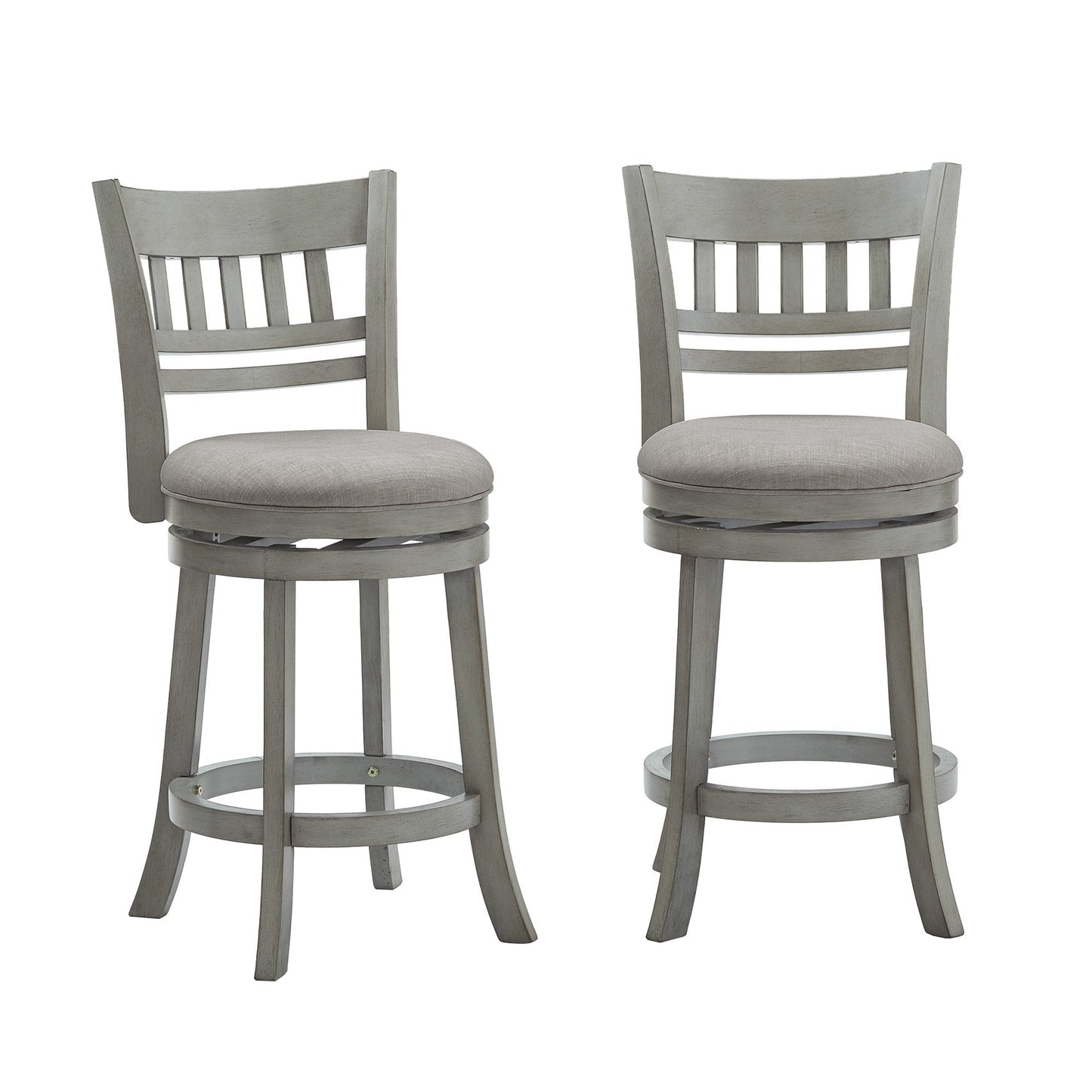 Tabouret de bar pivotant 24h à dossier en treillis Rovinj