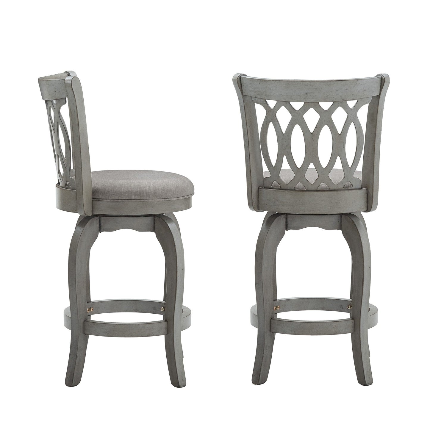 Tabouret de bar pivotant à dossier à volutes Rovinj