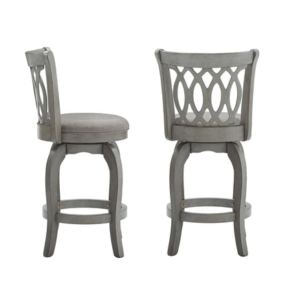 Tabouret de bar pivotant à dossier à volutes Rovinj