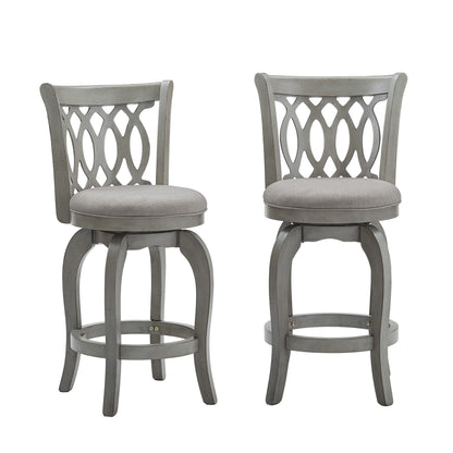 Tabouret de bar pivotant à dossier à volutes Rovinj