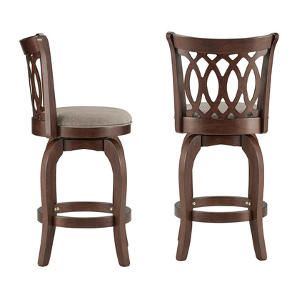 Tabouret de bar pivotant à dossier à volutes Rovinj