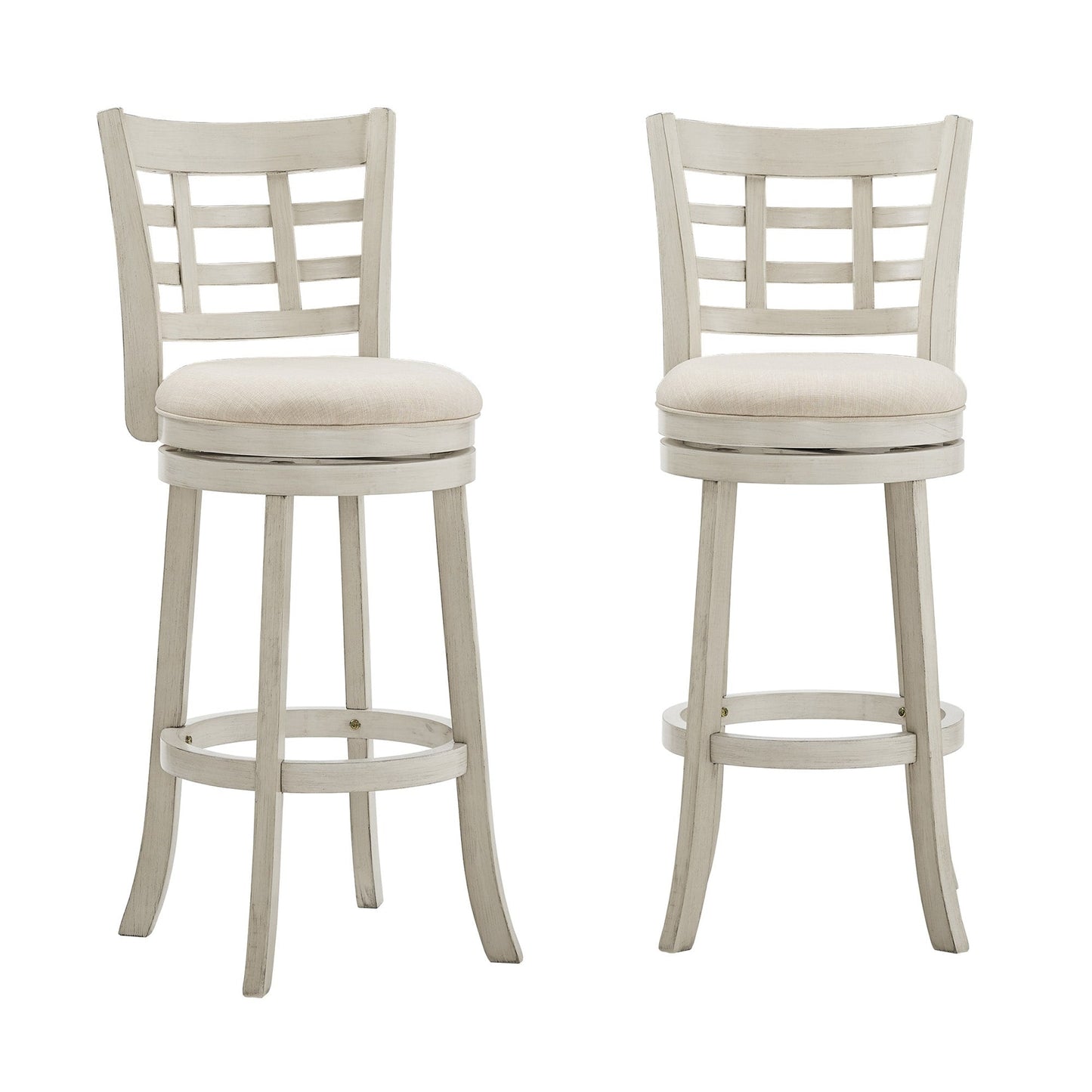 Tabouret de bar pivotant à dossier rembourré Rovinj - Tabouret de bar