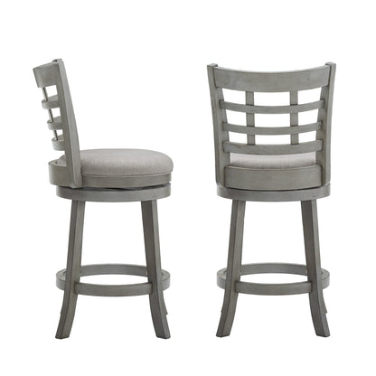 Tabouret de bar pivotant à dossier rembourré Rovinj