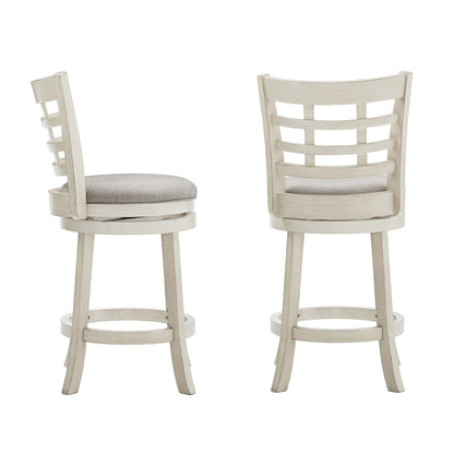 Tabouret de bar pivotant à dossier rembourré Rovinj