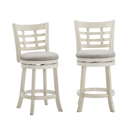 Tabouret de bar pivotant à dossier rembourré Rovinj